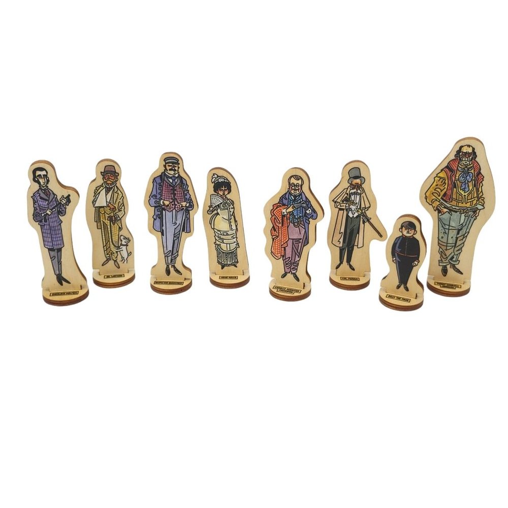 Sherlock Holmes Wooden Figures Collection Set D Schweizercraft Chris Schweizer - Picture 1 of 11